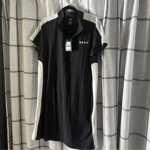DKNY sporty body con mini dress